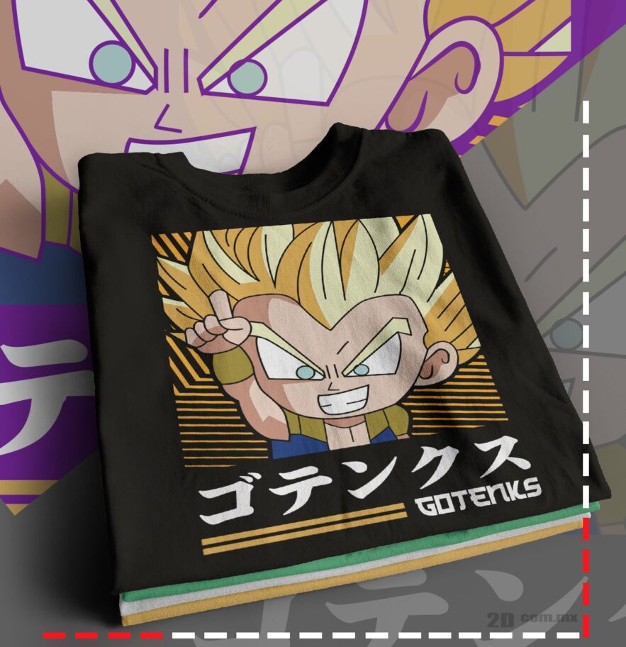 Molde camiseta diseno gotenks para sublimacion