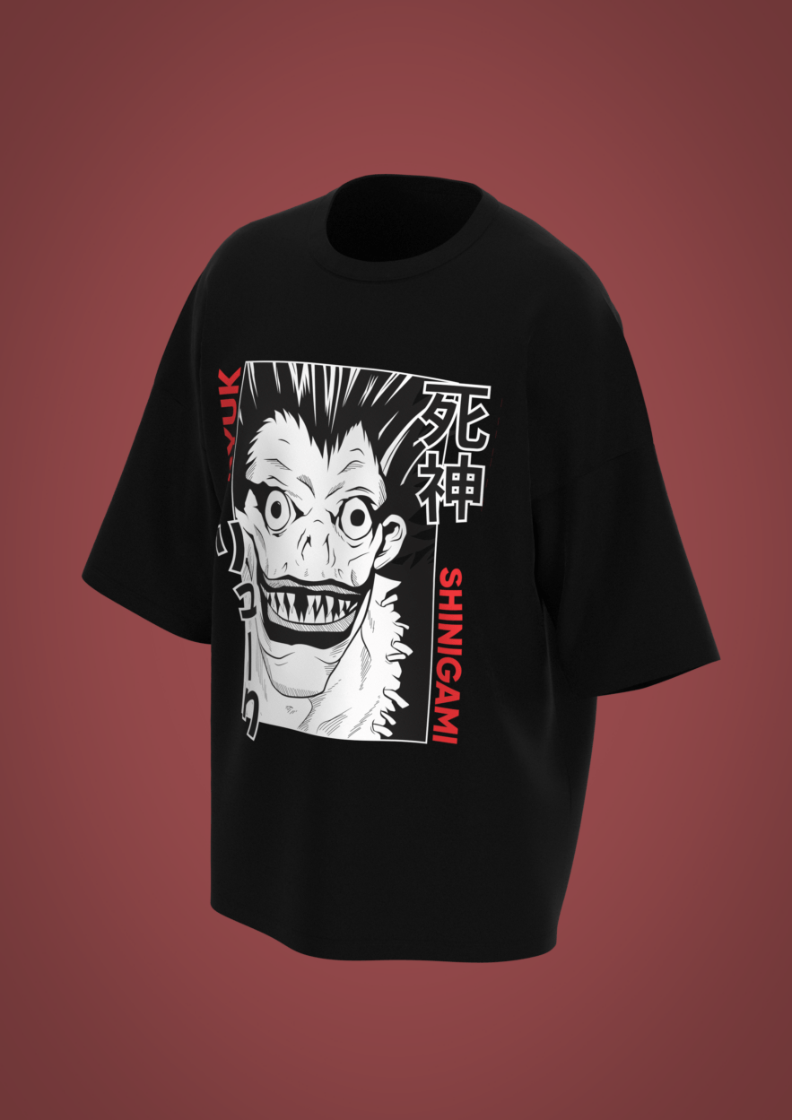 Moldes Camiseta OVERSIZE con Diseños de RYUK-SHINIGAMI - DEATH NOTE para sublimación