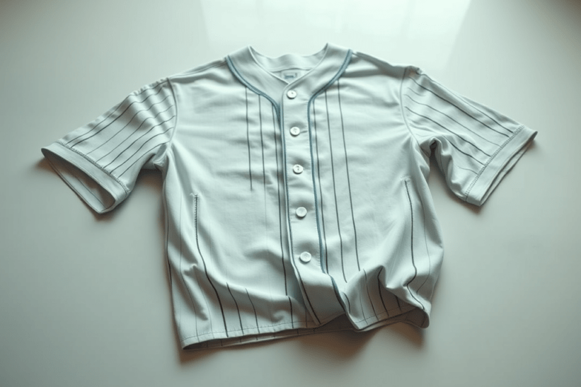 molde de camisa de baseball oversize