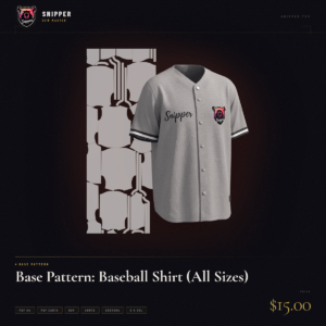 base pattern baseball shirt