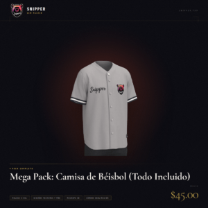 mega pack camisa béisbol