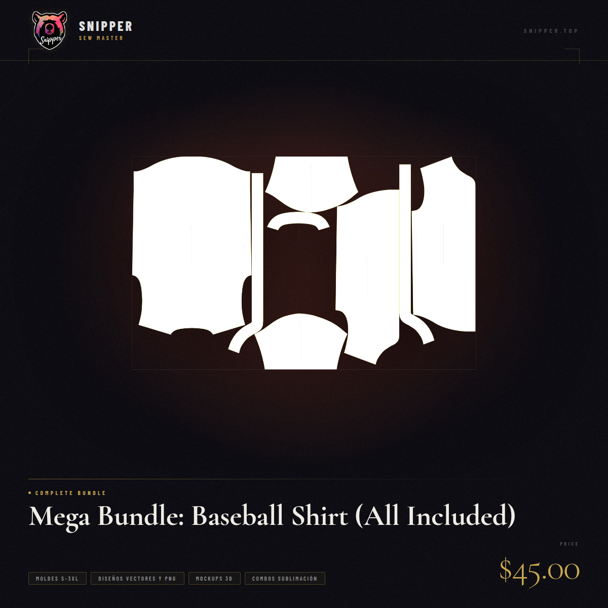 Mega Bundle: Baseball Shirt (All Included) 3