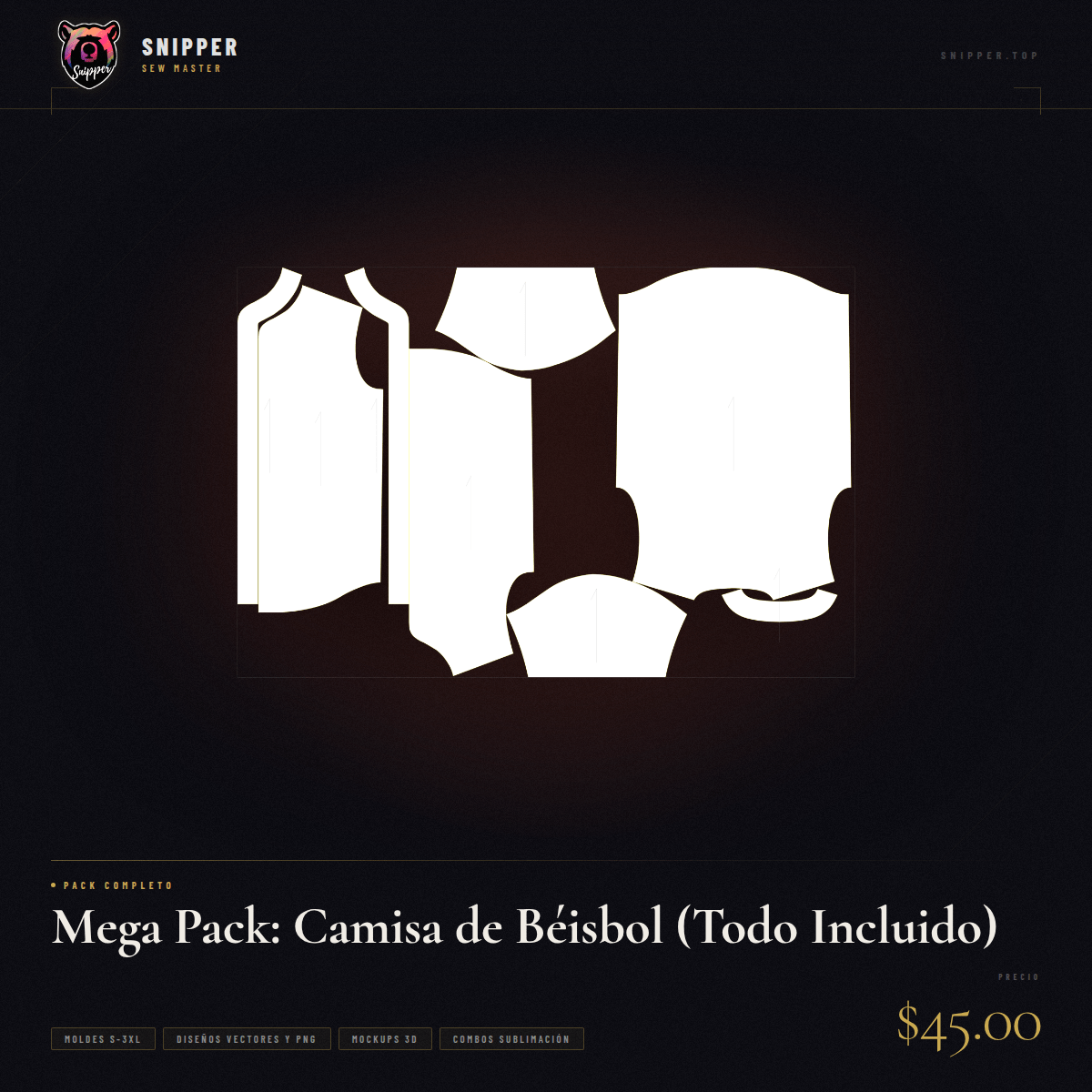 mega pack camisa béisbol 5