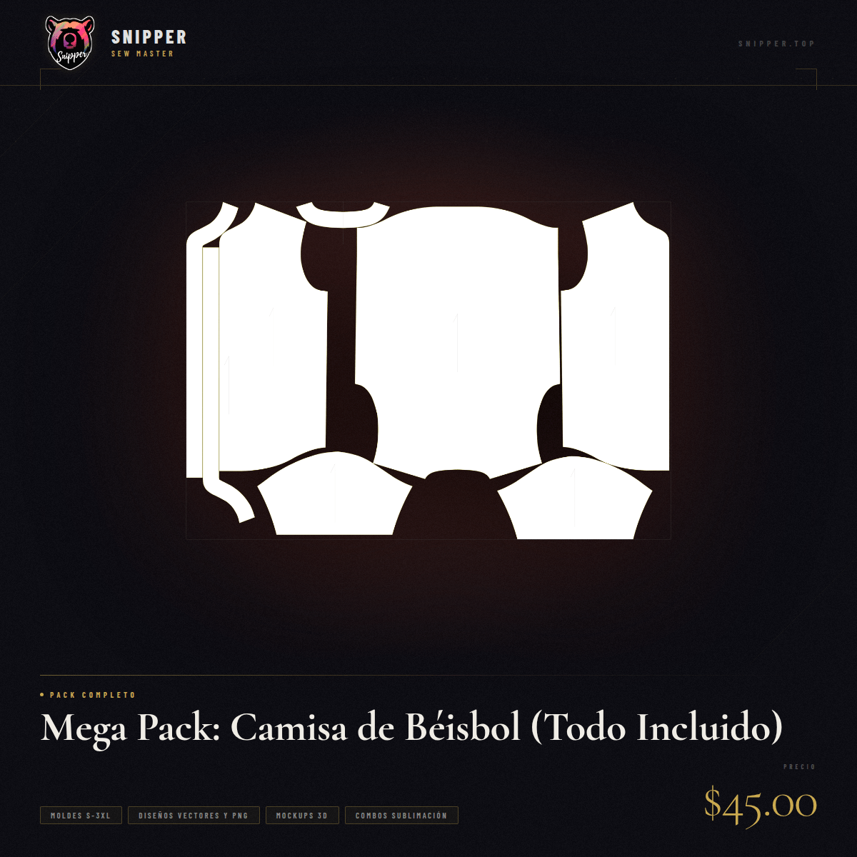 mega pack camisa béisbol 7