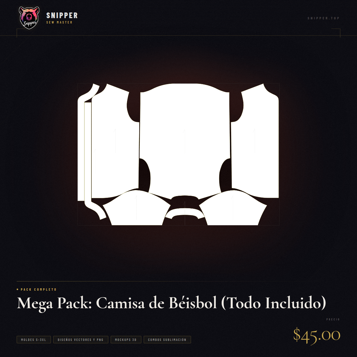 mega pack camisa béisbol 8