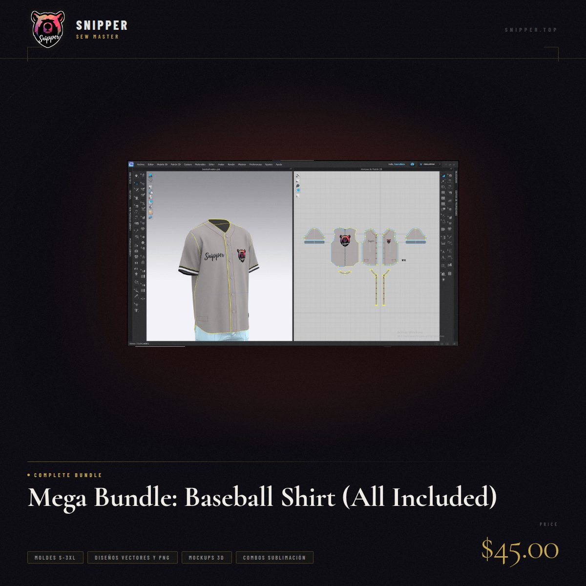 Mega Bundle: Baseball Shirt (All Included) 10