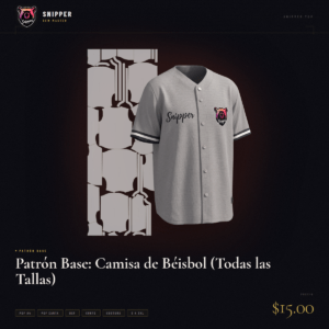 patrón base camisa béisbol