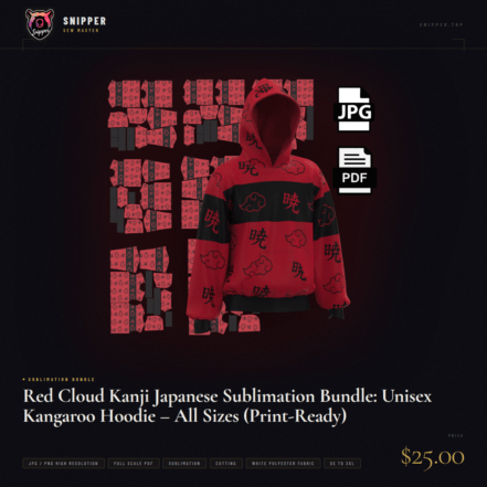 red cloud sublimation combo combo all sizes